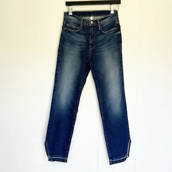 FRAME Le Nouveau Straight Side Slit Denim 27 *Sample - Picture 2 of 9